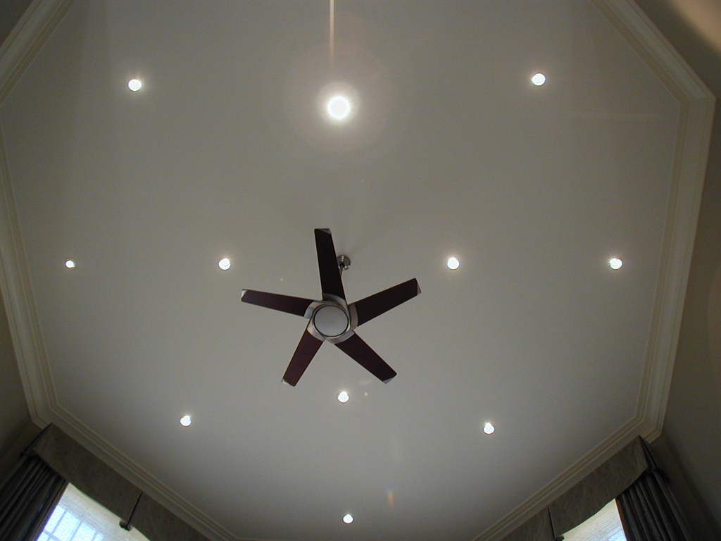 Ceiling fan &amp; Recessed Lighting